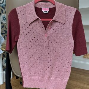 Kate Spade Burgundy Knit Top